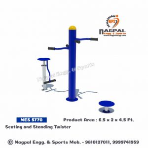 Seating And Standing Twister Outdoor GYM Equpment